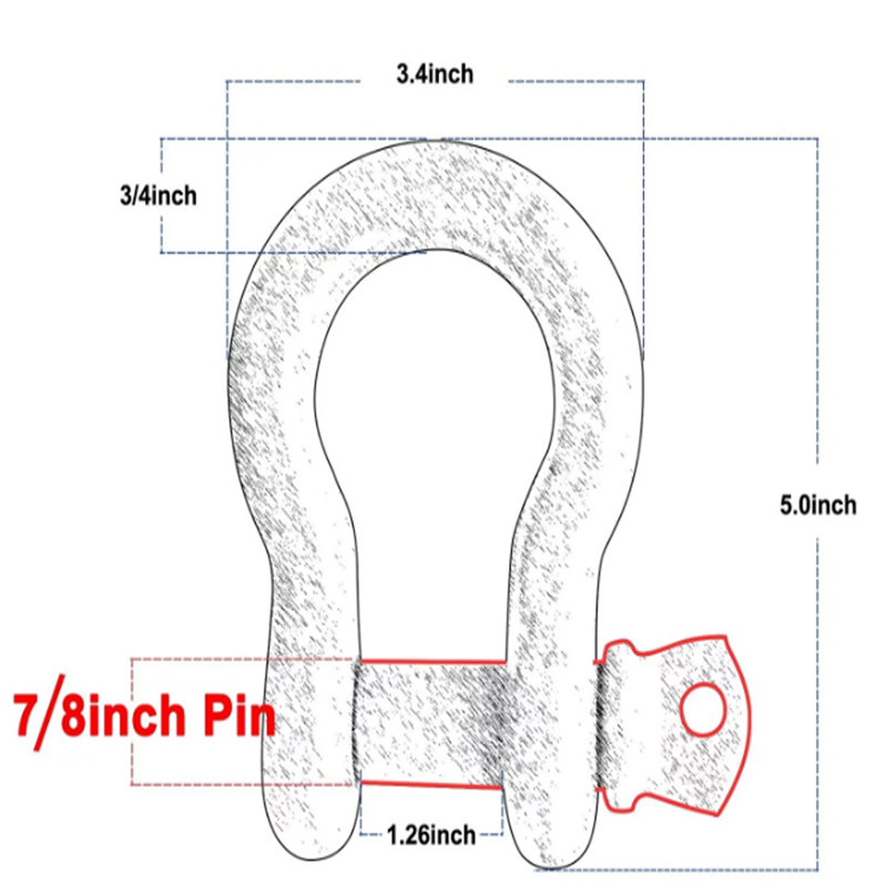 Cruach dhosmálta Shackle Hot Shackle Type D