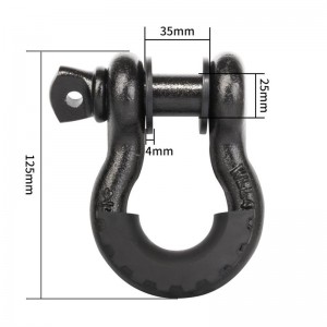 Crua-earraí Saincheaptha 4.75T Aisghabháil Bow Shackle