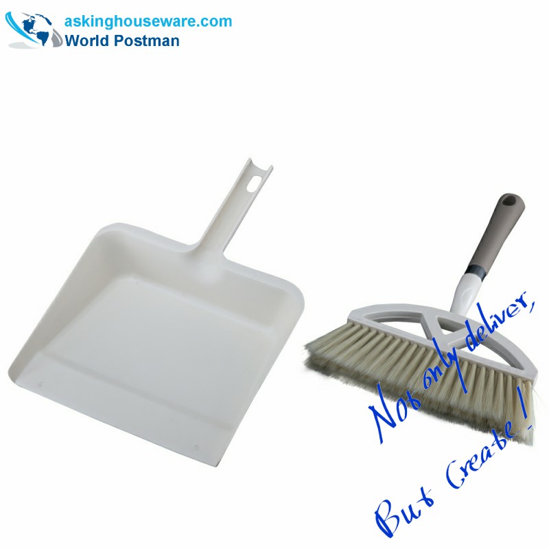 Akbrand Dustpan Brush Broom le Dpanpan Méid na gCearnóg