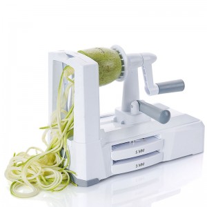 Uirlisí cistine mandoline 3 cutter slicer lanna agus sorcóir torthaí