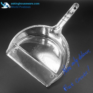 Akbrand Leathchiorcal Scairbh Scuab Dustpan le Láimhseáil Fada le Brataithe Airgid