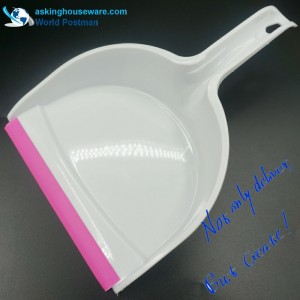 Broom Brush Dustpan Akbrand le Líne PVC Dearadh Cruth Tonn ag Iontráil Dustpan
