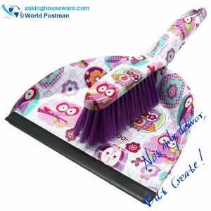 Akbrand Water Mark Dushpan Brush Broom le Líne PVC ag Bealach isteach Dustpan