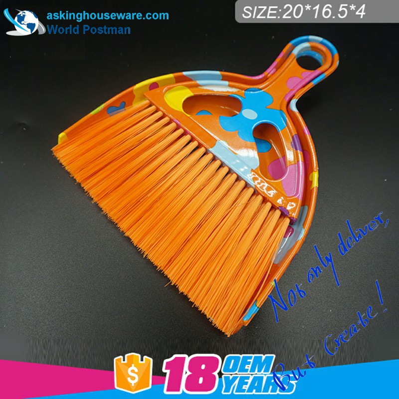 Akbrand Buí Flower Uisce Marc Scuab Dustpan Broom Size Size Broom