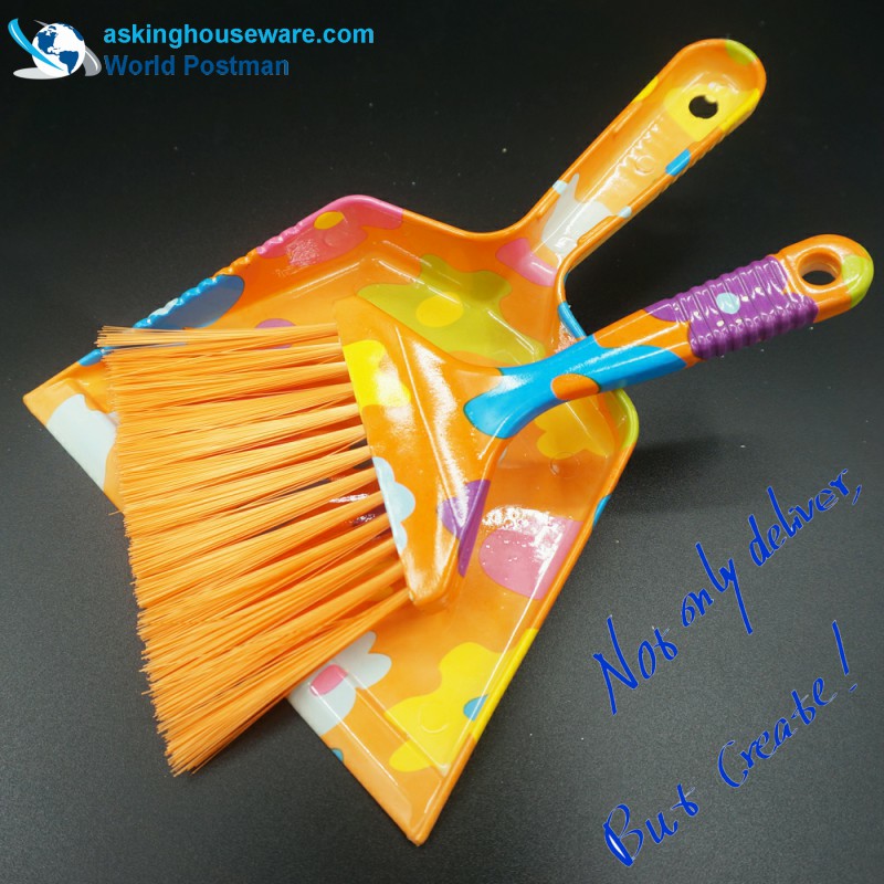 Akbrand Buí Flower Uisce Marc Scuaibe Dustpan Drochdhéanta Broom Size Size