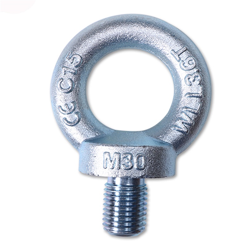 Sinc Scriú-Tarraingt Solalaithe Galvanized DIN580 M16 Eye Bolt Scriú-Tarraingt an Dúntóra