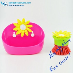 Scuab Glanadh Cistine Akbrand agus Sraith Bosca Stórála le Suckers at Side