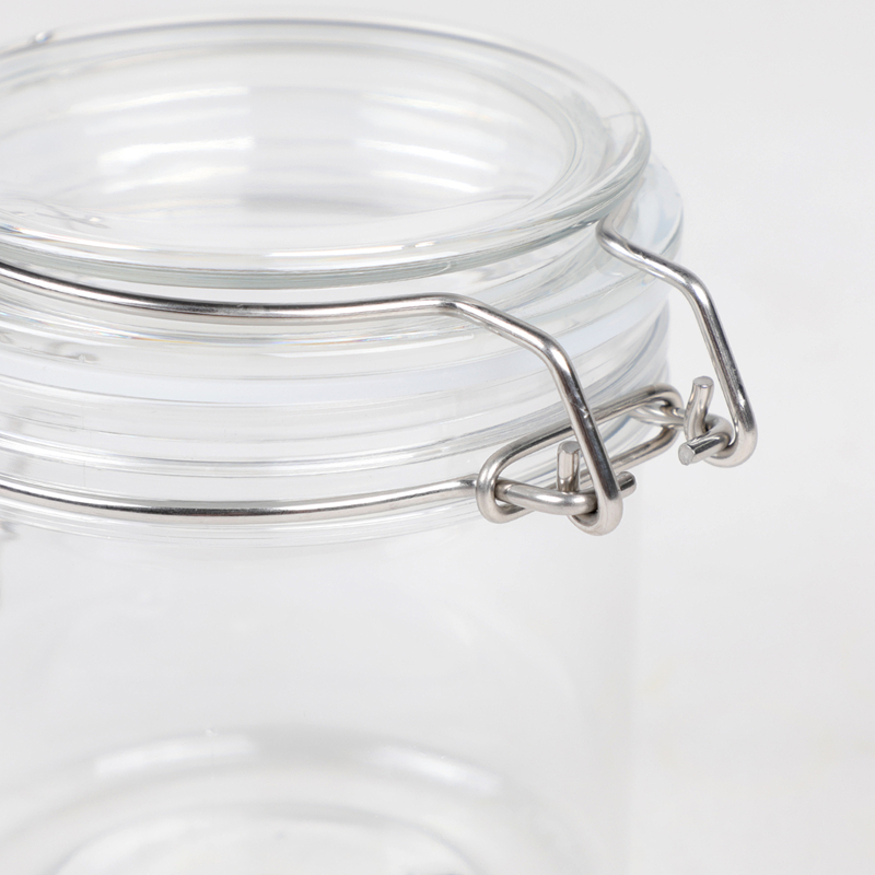 Jar PET Stóráil Bia 1000ml le Lasca Clamp Airtight