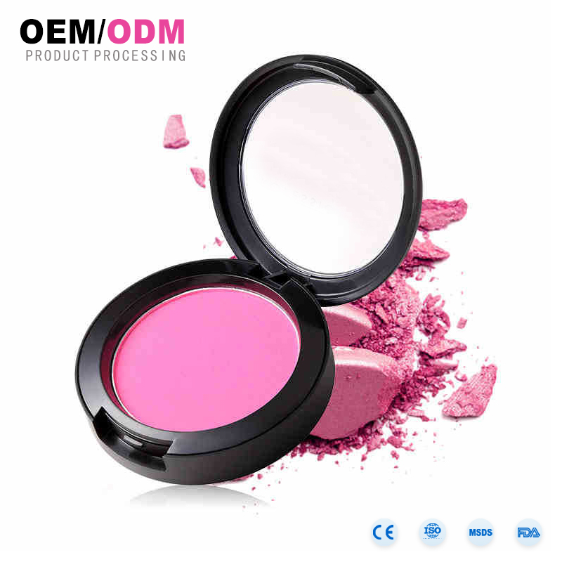 Makeup aghaidh OEM lipéad príobháideach blush uiscedhíonach blush blusher cairtchláir dathanna aonair