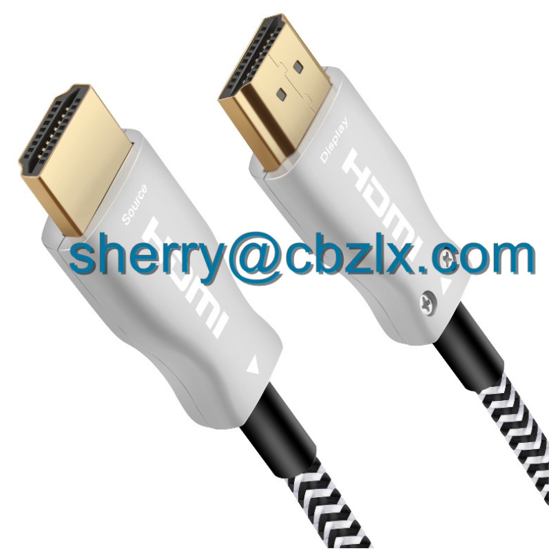 10m 15m 20m 30m 50m 100m 150m 200m HDCP 4K 3D HDR Cábla HDMI Fiber Gníomhach Optúil