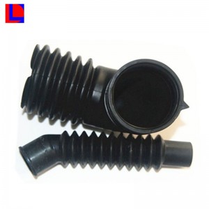 ISO9001 ceadaithe bellows rubair silicone dubh shaincheapadh