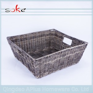 Is fearr ciseán stórála fiteán rattan PE