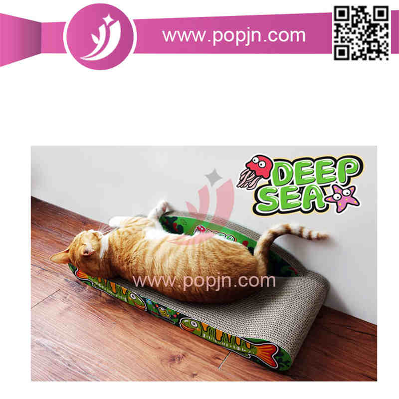 leaba teach cartúis foldable cat cartúis scratcher