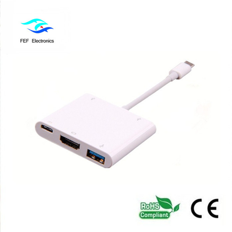 USB 3.1 cineál-c Chun HDM1 + ​​USB 3.0 + PD