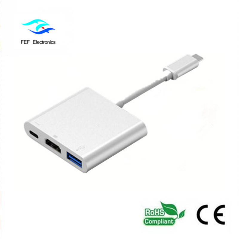 USB 3.1 cineál-c Chun HDM1 + ​​USB 3.0 + PD