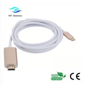 USB Cineál c go HDMI tiontaire fireann bhlaosc ABS Cód: FEF-USBIC-013