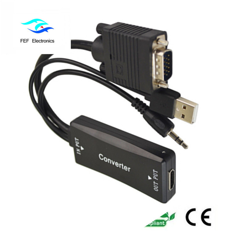 Fir VGA le mná HDMI + Soláthar cumhachta Fuaime + USB Cód: FEF-HIC-011
