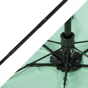 Fráma miotail 5 Scáthlán Báistí Folding 5 do Scáthchóras Parasol na mBan