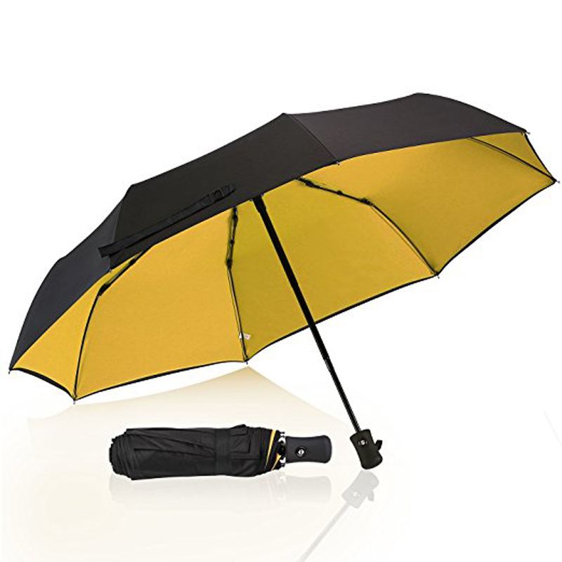 Cumhdach Dubh Umbrella Frith UV 3 Folcadh Uathoibríoch Fillte