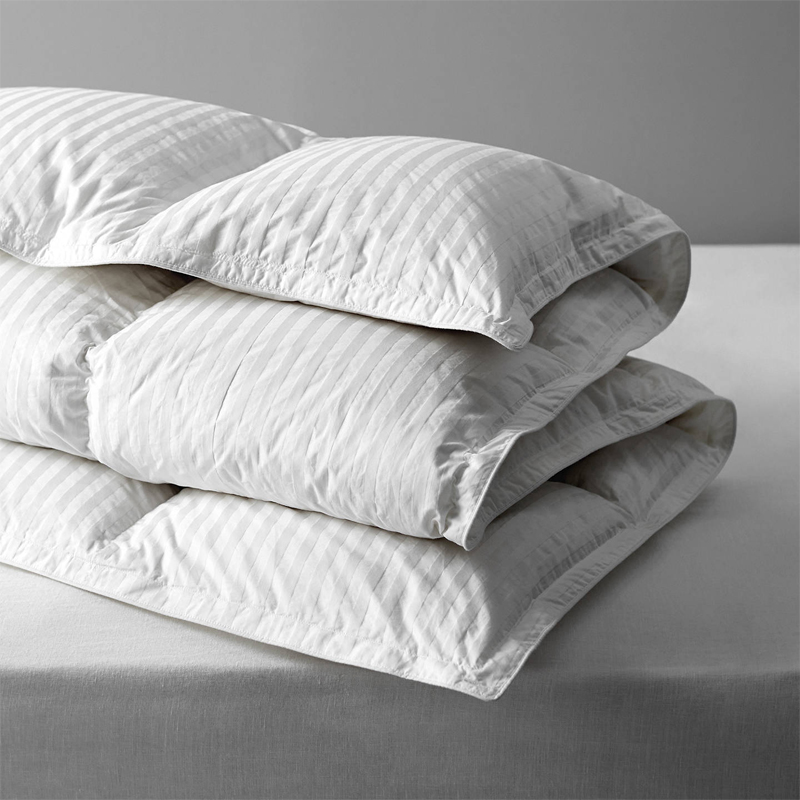 90% Duck Bán Dúin Duvet Le 1cm Fabraic Stríoc Damask