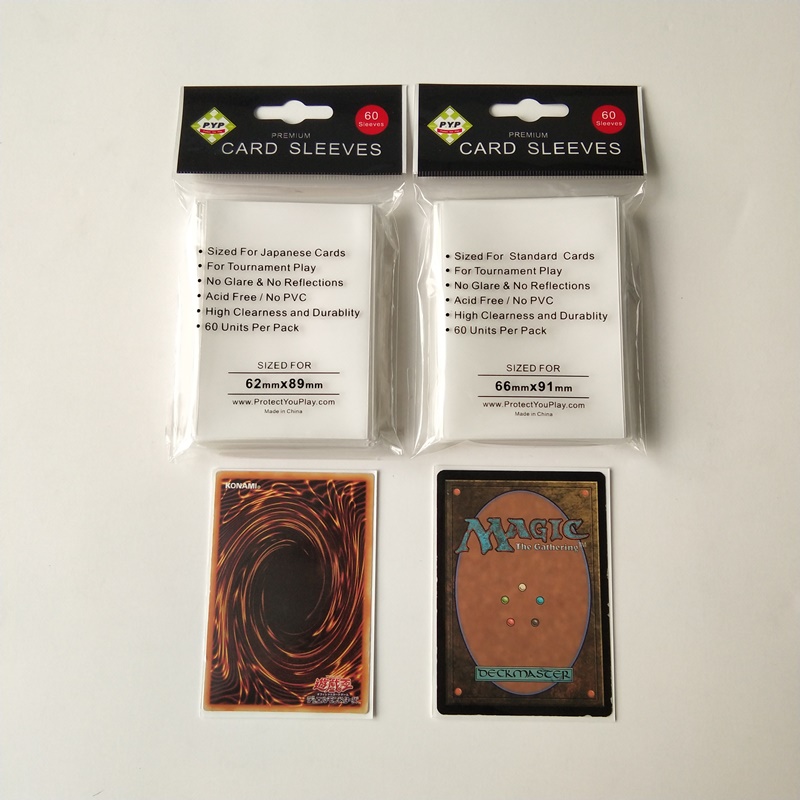 Sleeves Cosantóirí Bán Matt Deic Méid Caighdeánach MTG Pokemon