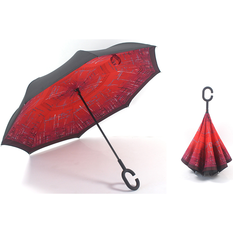 23in Umbrella os cionn na scáth díreach le Reverse close