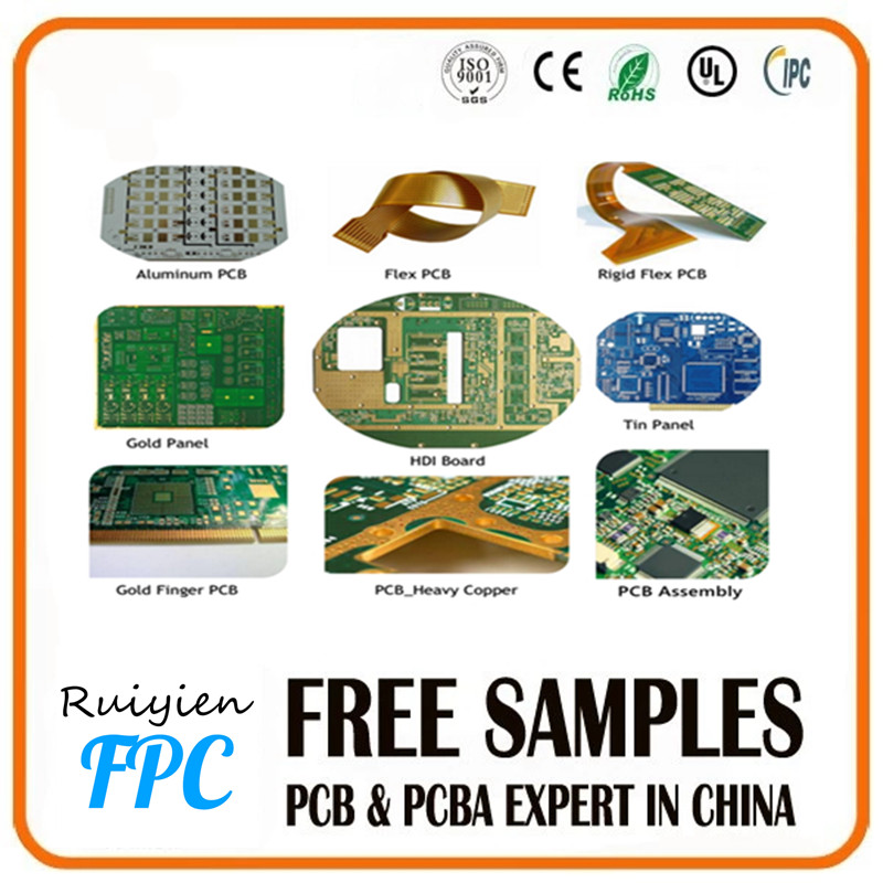 RUI YI EN clár ciorcaid phriontáilte leictreach dochta solúbtha seachadta go tapa faoi stiúir bord PCB smd