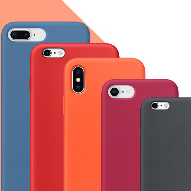 cás teileafóin silicone d'ardchaighdeán le haghaidh xs iphone, xr, max