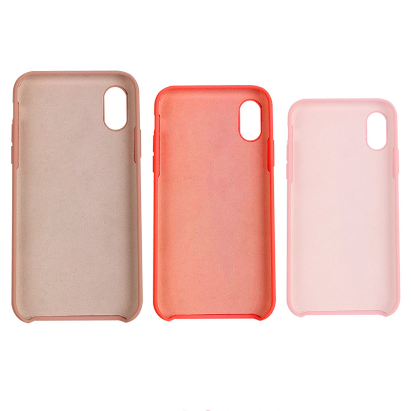 cás teileafóin silicone d'ardchaighdeán le haghaidh xs iphone, xr, max