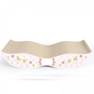 Sraith Scratcher Leaba Corrugate Cat Cairtchlár Táirgí Pet