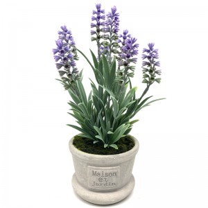 Decor Baile Plandaí Saorga Nua-Aimseartha Baile Socruithe Bláthanna Lavender Maisiú Tabletop