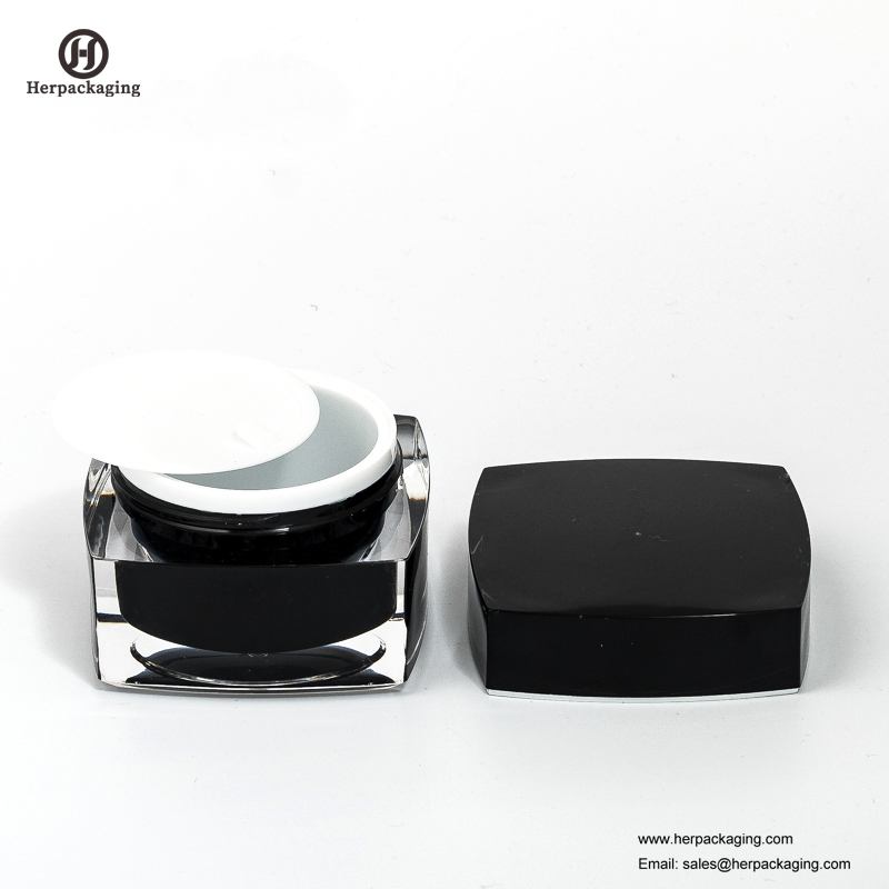 HXL214 Babhta Cosmaideacha Folamh Babhta Coimeádán Balla Dúbailte Skincare Jar