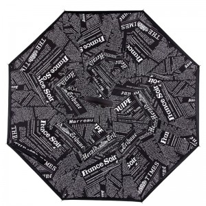 2019 Gás Báistí Gluaisteán Féin-sheasmhach Bláthanna In-aisiompaithe Droim ar ais Umbrella