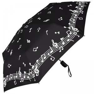 Táirgí Margaíochta Barr Cáilíocht draíochta Athrú Dath Sublimation 3 huaire Umbrella