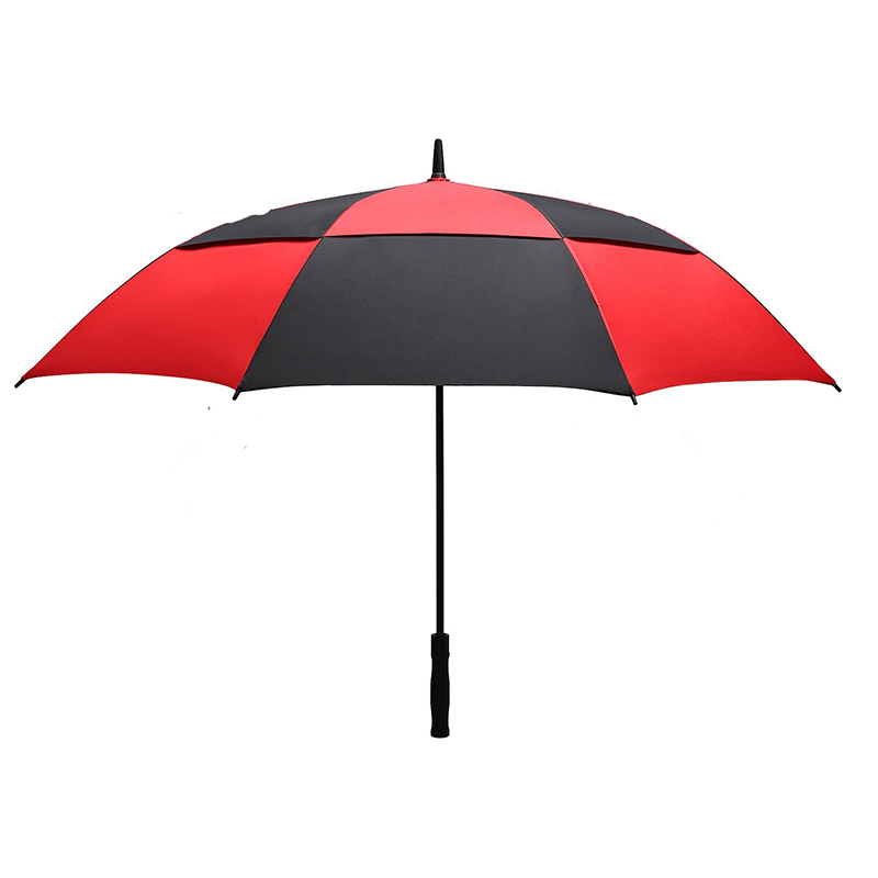 Sraitheanna dúbailte scáthanna fearthainne gailf windproof láimhseáil cnaipe oscailte uathoibríoch