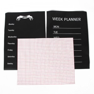 Clár plaisteach plaisteach PP / dubh / bán méid an Chustaim PP