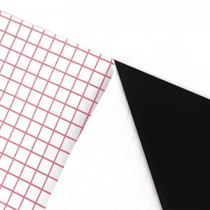 Clár plaisteach plaisteach PP / dubh / bán méid an Chustaim PP