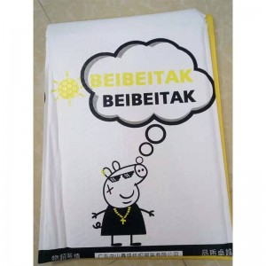 féin-chairdiúil dearadh lógó saincheaptha féinshéala adhesivepink clúdaigh mhiotail mboilgeog bheagmhéide padded