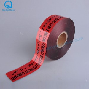 An Araib Shádach DÉARMAÍ / AIRE Rabhadh Rabhadh Cábla faoi Thalamh; Cábla Fiber snáthoptaice Thíos faoi Théip Rabhaidh faoi Thabhairt