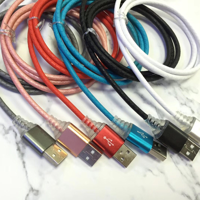 le LED Fast muirir Babhta USB cábla do micrea USB, Cineál C, muirearú lightning iPhone agus info