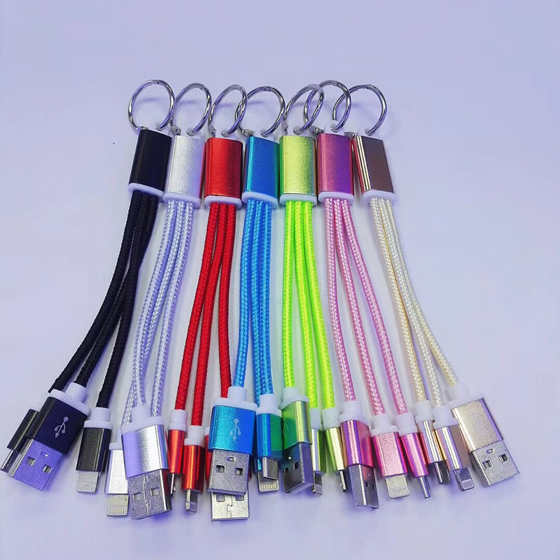 le cábla fáinne 2 in 1 a ghearrtar Muirearú Babhta Alúmanaim Tithíochta USB 2.0 Micrimhilseogra chun Cábla micrea Sonraí USB a thintreach
