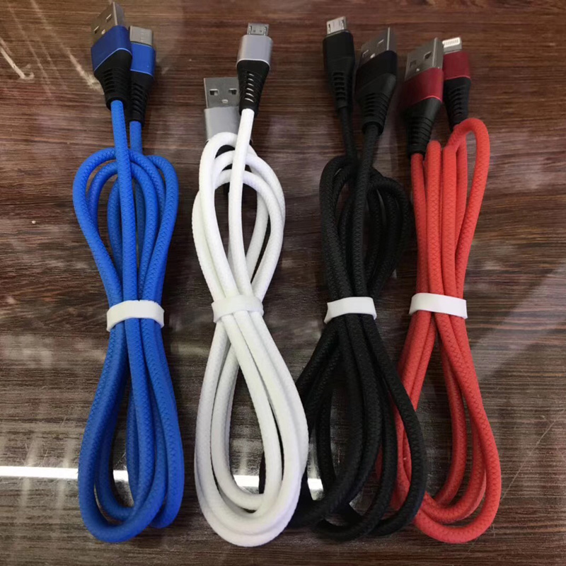 TPE Charging Fast Babhta Tithíochta Alúmanam Flex lúbthachta USB cábla sonraí le haghaidh micrea USB, Cineál C, muirear lightning iPhone agus info