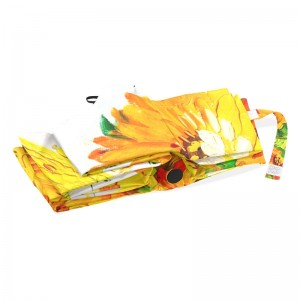 Windproof 2 fiberglass easnacha auto seafta miotail oscailte agus gar priontáil saincheaptha 3 huaire huaire