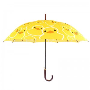 23 uathoibríoch fabraic duillín pongee oscailte patrún cartúin lacha buí scáth díreach