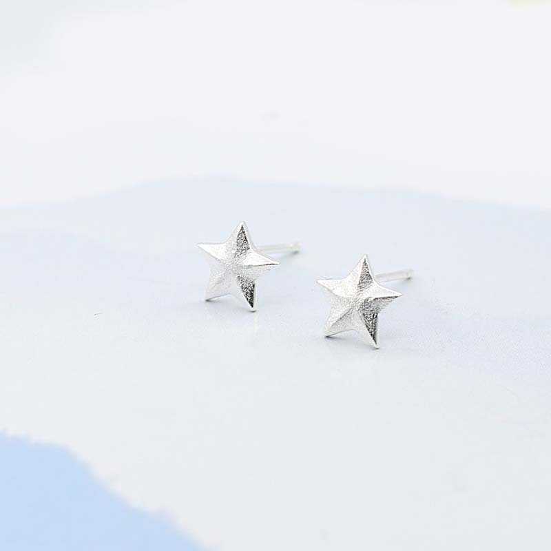 S925 Jewelry Cluas Silver Star Meilt Cluas ingne Simplí Jewelry Beaga Beaga