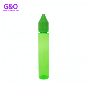 30ml 60ml buidéil vape folamh buidéil vape plaisteacha gorilla unicorn chubby buidéal plaisteach dropper plaisteach eoltach chubby gorilla unicorn coileach