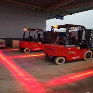 1500 Lumens Forklift faoi stiúir Solas an Chrios Dhearg le haghaidh Trádstórais
