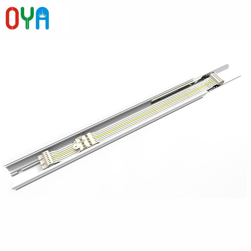 Córas Soilsiú Líneach 40W faoi stiúir Dali Dimmable 1200mm le 7 iarnród rian sreinge