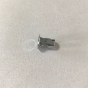 cnó rivet ceann cothrom cniotáilte