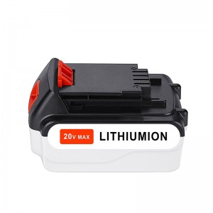 Li-ion 20V 5000mAh Cadhnraí Athsholáthair Uirlisí gan sreang do Black \u0026 Decker LB20, LBX20, LBX4020, LB2X4020